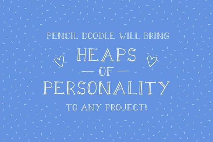Pencil-Personality 25 Doodle Fonts To Use in Fun Designs