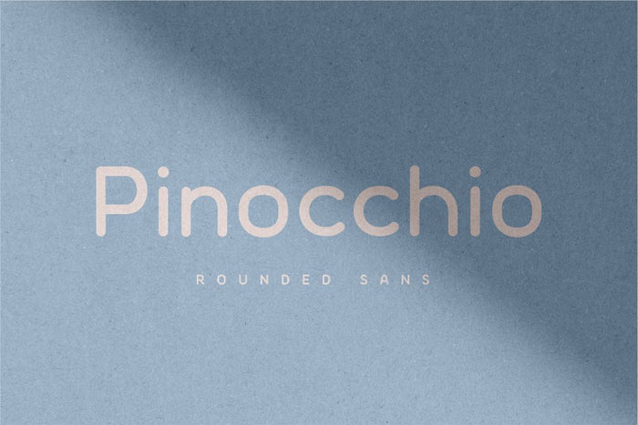Pinocchio Rounded fonts examples to use in modern designs