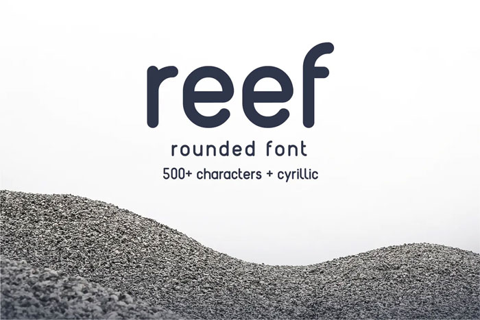 Reef Rounded fonts examples to use in modern designs