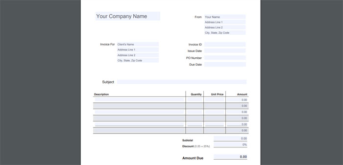 Sample-invoice Graphic design invoice templates you can use for your clients