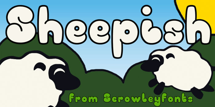 Sheepish 25 Doodle Fonts To Use in Fun Designs