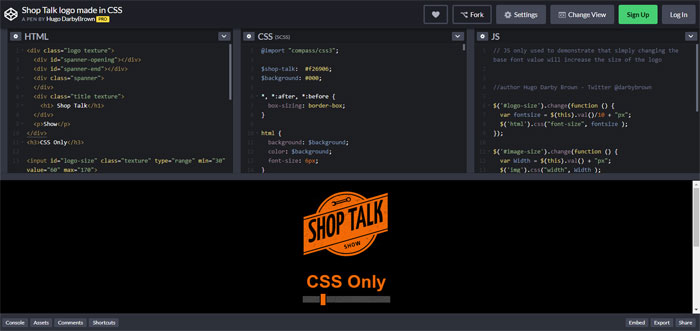 Shop-Talk Impressive CSS logo examples you should check out