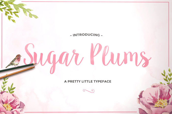 Sugar-Plums 25 Doodle Fonts To Use in Fun Designs