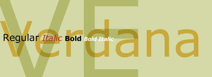Verdana The best fonts for print: Pick a few from this collection