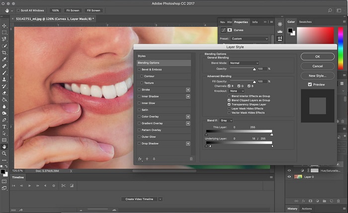s1-11 How to whiten teeth in Photoshop and make a picture look better