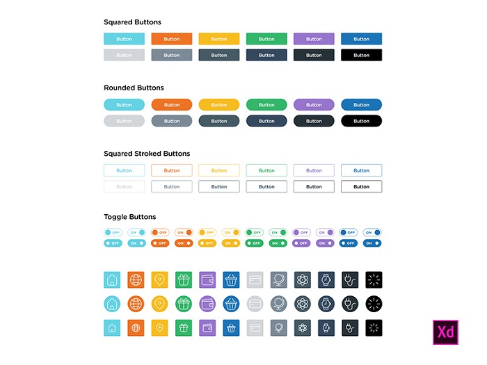 s1-140 Adobe XD icons that you can download and use in your projects