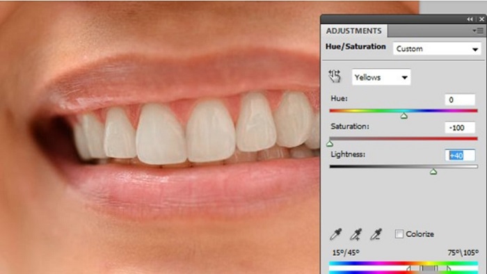 s2-2 How to whiten teeth in Photoshop and make a picture look better