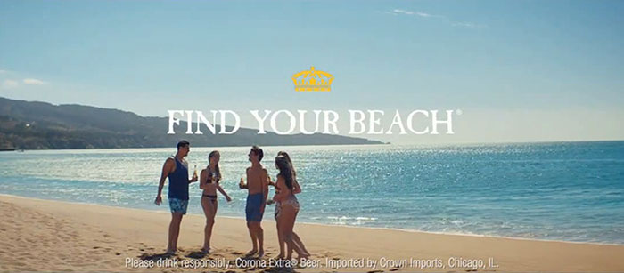 find-your-beach Sippin' on Sunshine: Corona Ads' Positive Messaging Strategy