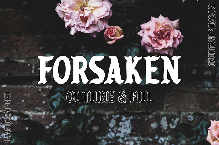 forsaken Fantasy font options to download with a click to your computer