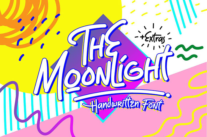 moonlight The best 90s fonts to create retro nostalgia designs