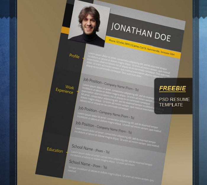 s2-3 Minimalist resume template examples you could download