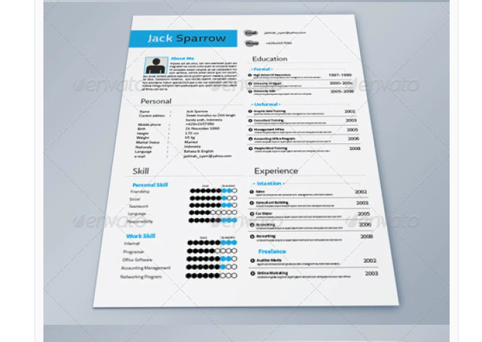 s4-1 InDesign resume template examples that look absolutely great