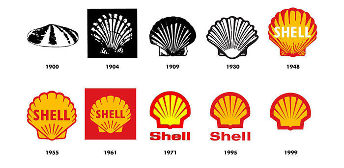 shell-700x343 The spectacular logo evolution of famous brands