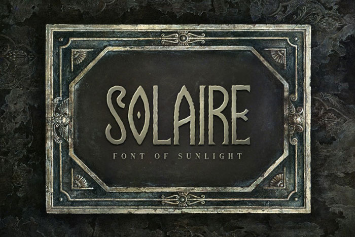solaire Fantasy font options to download with a click to your computer