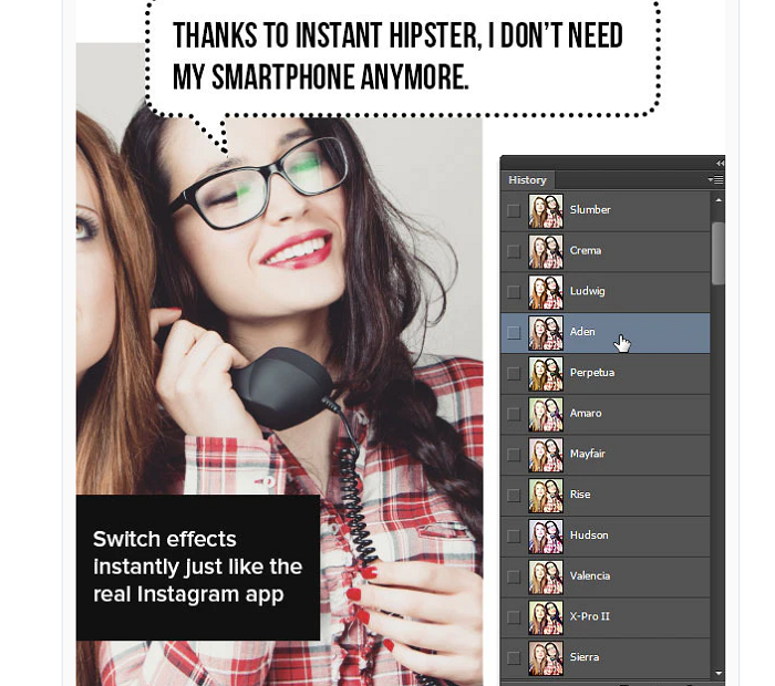 t2-8 Cool Instagram filters for Photoshop: 20+ Actions
