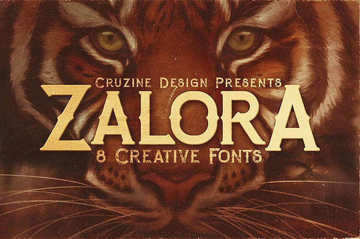 zalora Fantasy font options to download with a click to your computer