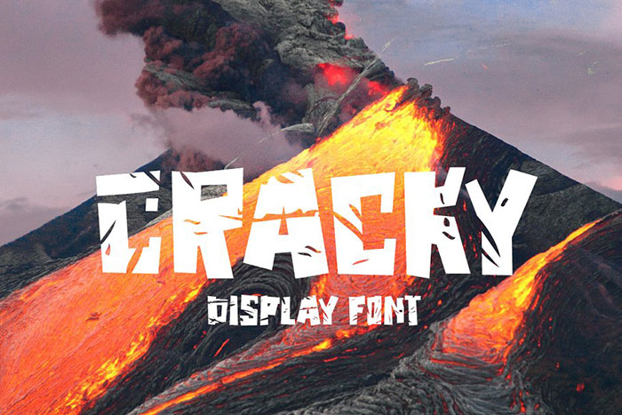 Cracky-Display-Font Download these cracked font examples and create cool designs