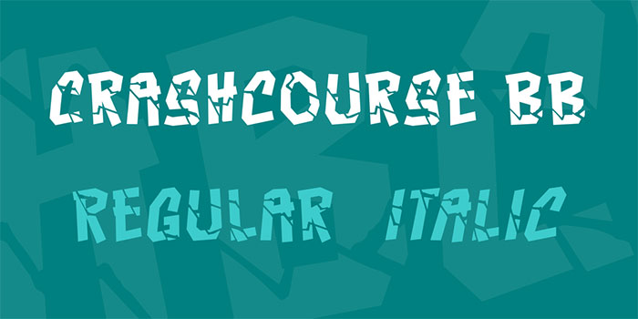 Crashcourse-BB-Font-Family Download these cracked font examples and create cool designs