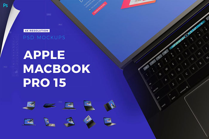 MacBook-Pro-Mockup-PSD-Pack Free Macbook mockup examples to download now