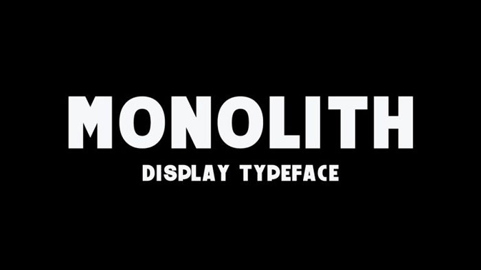 Monolith-Free-Typeface Adventure font examples for those outdoorsy projects