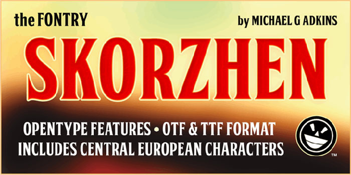 SKORZHEN Steampunk Fonts to Use for Creating A Futuristic Design