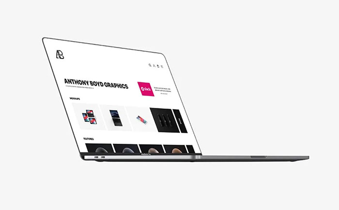 Side-View-Bezel-Less-Macbook-Pro-Mockup Free Macbook mockup examples to download now