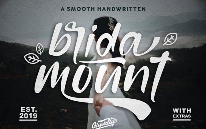 brida Adventure font examples for those outdoorsy projects