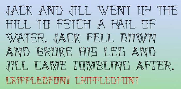 crippled-font Download these cracked font examples and create cool designs