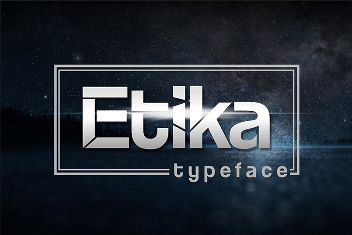 etika Download these cracked font examples and create cool designs