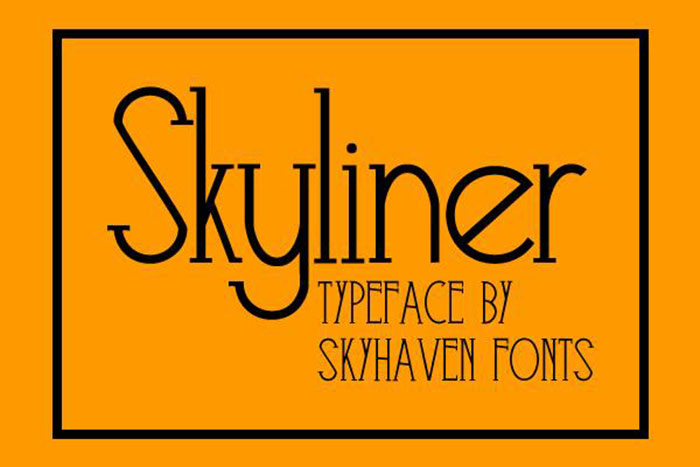skyliner Steampunk Fonts to Use for Creating A Futuristic Design