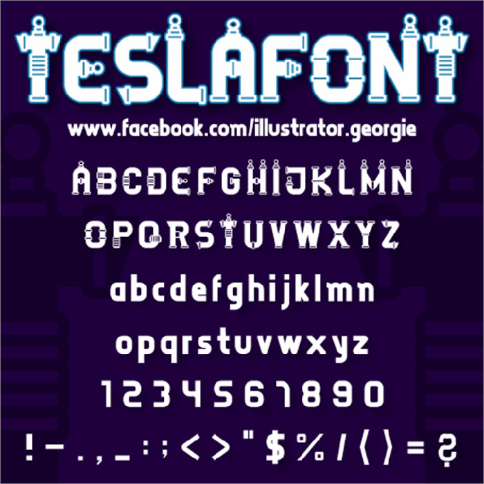 tesla 30 Steampunk Fonts to Use for Creating An Awesome Design