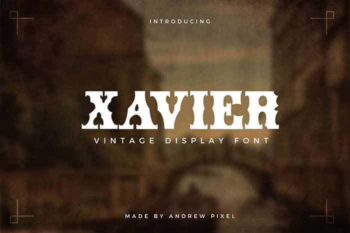 xavier Steampunk Fonts to Use for Creating A Futuristic Design