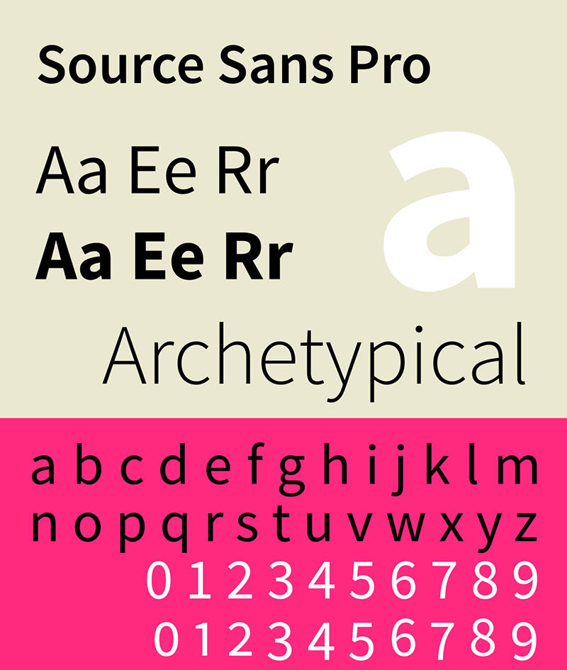 1200px-SourceSansPro-sample.svg_ The 50 best free fonts on Font Squirrel you must have