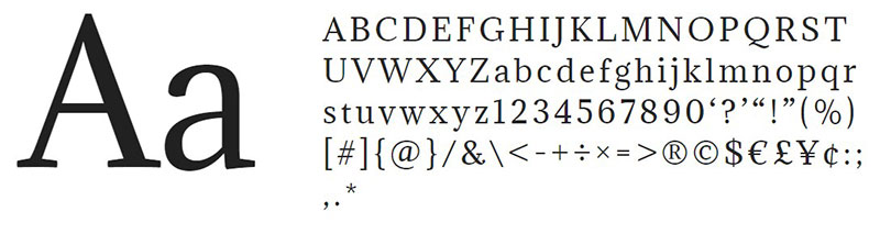 Adamina 29 Easy To Read Fonts To Include In Your Designs