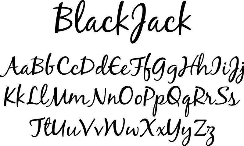 BlackJack The 50 best free fonts on Font Squirrel you must have