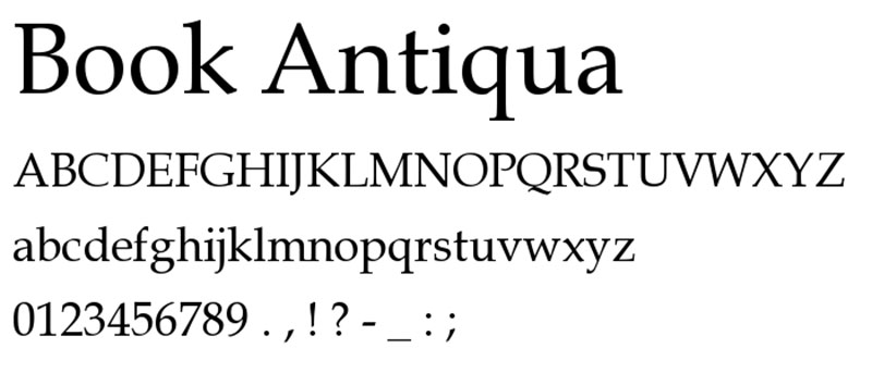 Book-Antiqua Futura font pairing options to use in your designs
