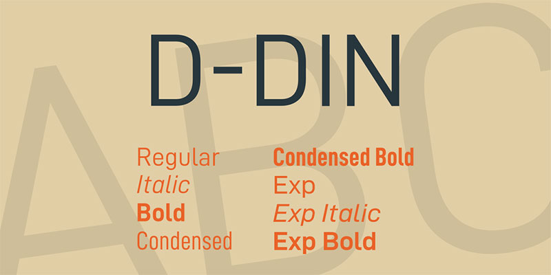 D-DIN-Font-Family-1 Bodoni font pairing examples that look great