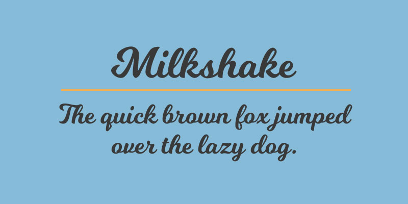 Milkshake The 50 best free fonts on Font Squirrel you must have