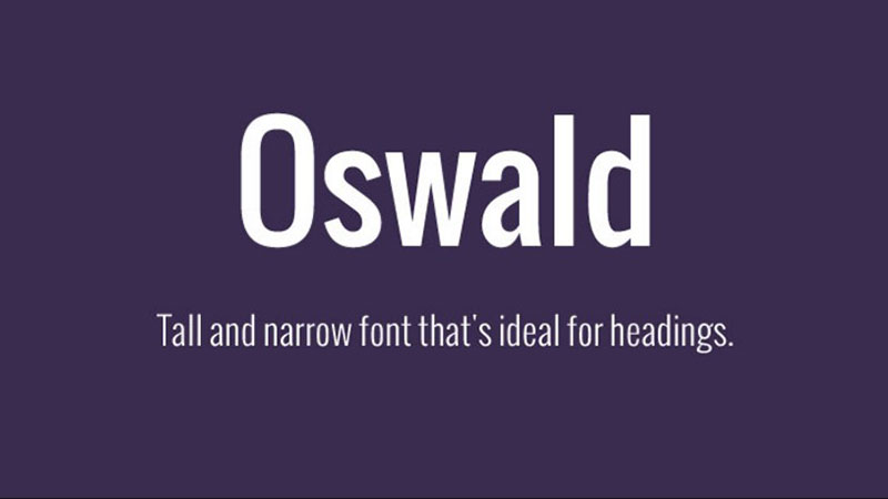 Oswald-Font-Family-Free Web Typography: The 21 Best Fonts for Websites