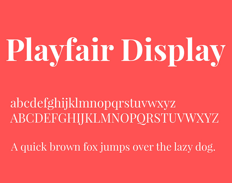 Playfair-Display The 50 best free fonts on Font Squirrel you must have
