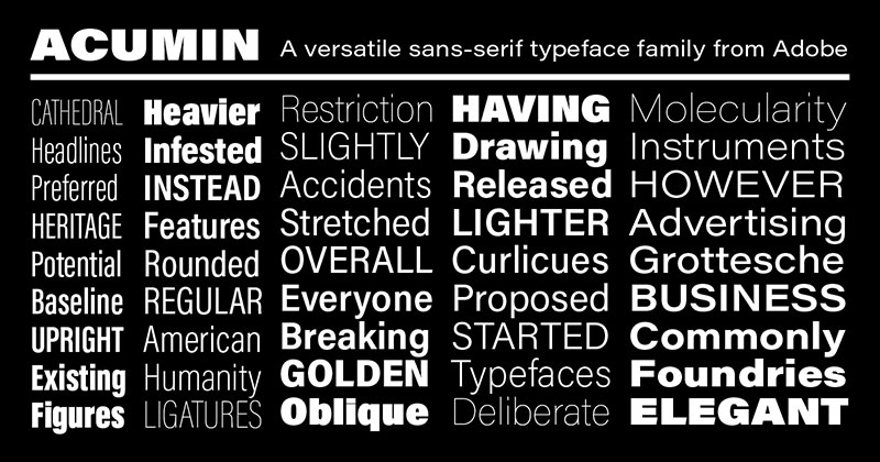 acumin-billboard Fonts similar to Helvetica (Awesome alternatives to use)