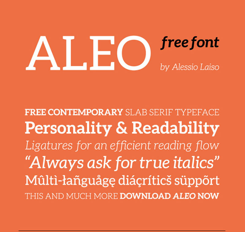 aleo A great list of fonts that are easy to read (Must check out)