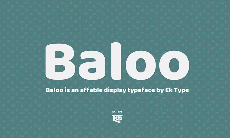 baloo Montserrat font pairing options to use for a modern design