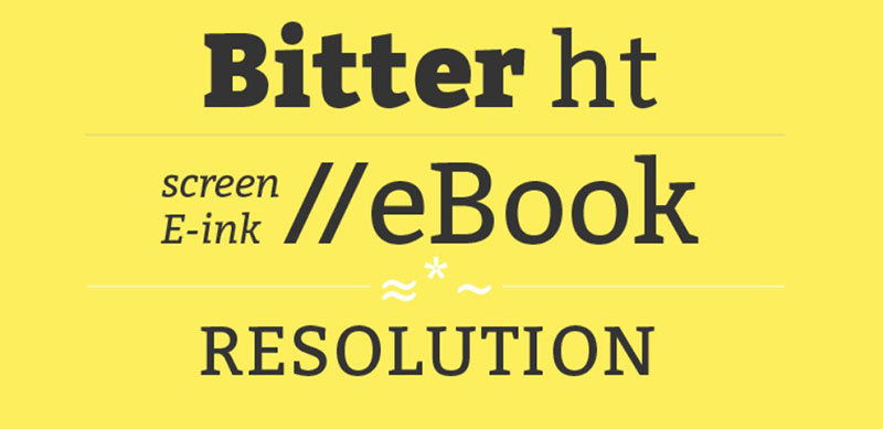 bitter A great list of fonts that are easy to read (Must check out)