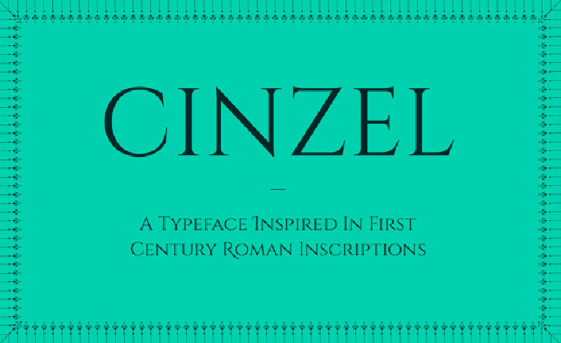 cinzel A great list of fonts that are easy to read (Must check out)