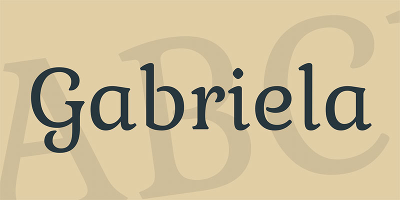 gabriela 29 Easy To Read Fonts To Include In Your Designs