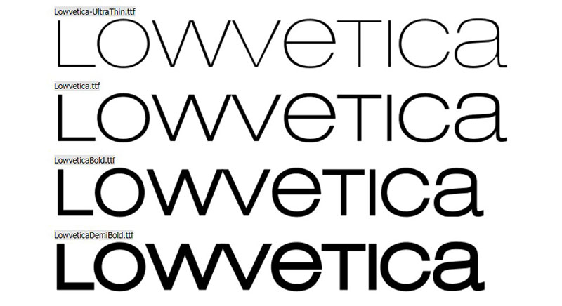 lowetica Fonts similar to Helvetica (Awesome alternatives to use)