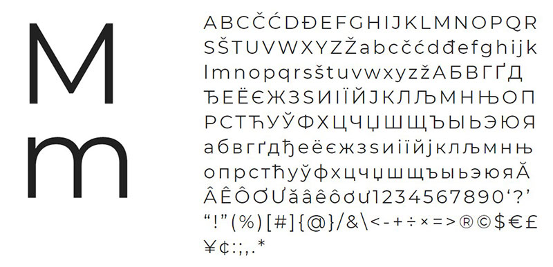 monsterat-3 Fonts similar to Avenir that will get the job done
