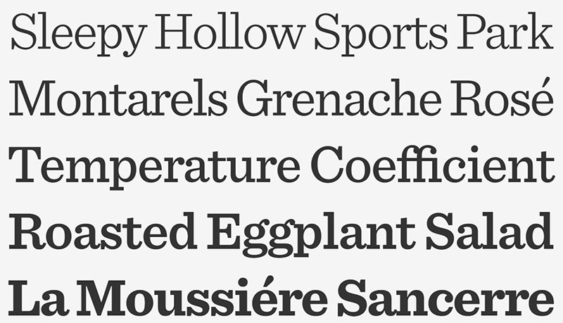 sentinel Bodoni font pairing examples that look great