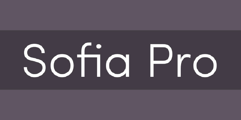 sofia-pro Fonts similar to Avenir that will get the job done